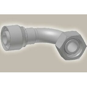 Koncovka kol.90°, BSP závit kuž.60°, převl. matice, BS5200-B/DKR90° - 1-1/4x11
