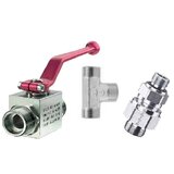 Hydraulické kohouty, zpětné a střídavé ventily